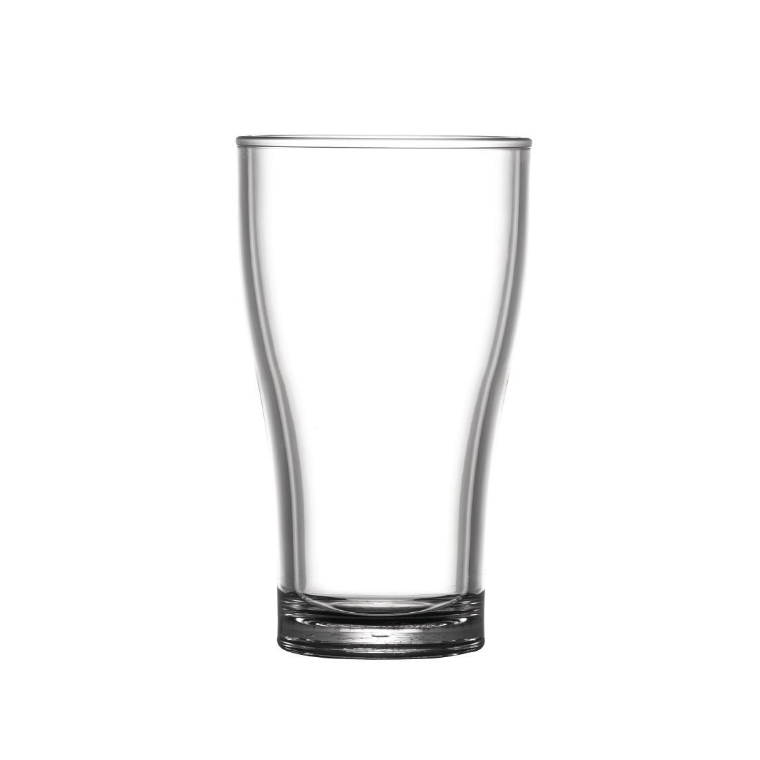 BBP Polycarbonate Nucleated Viking Half Pint Glasses CE Marked (Pack of 36) - DC420  - 1