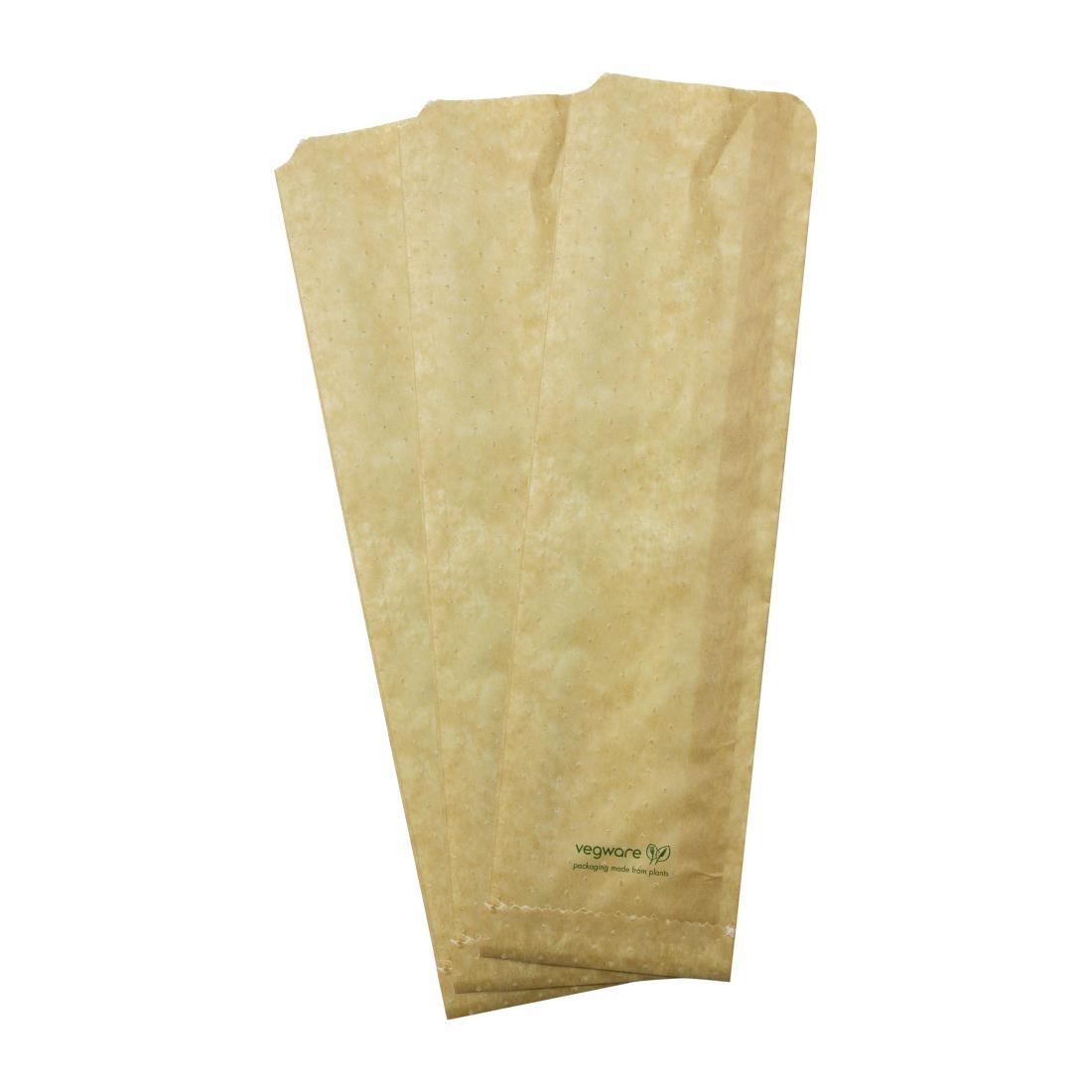 Vegware Compostable Therma Paper Hot Food Bags 356 x 101mm (Pack of 500) - FC897  - 2