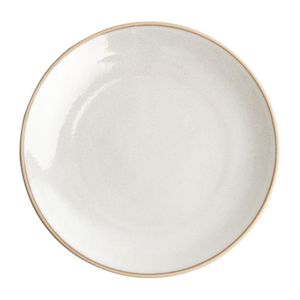 Olympia Canvas Concave Plate Murano White 270mm (Pack of 6) - FA332  - 1