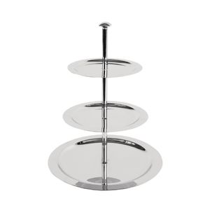 Stainless Steel 3 Tier Afternoon Tea Stand 280mm - U802  - 1