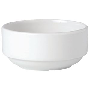 Steelite Simplicity White Stacking Soup Cups 285ml (Pack of 36) - V0018  - 1