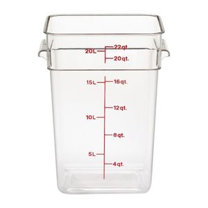 Cambro Square Polycarbonate Food Storage Container 20.8 Ltr - DB012  - 1