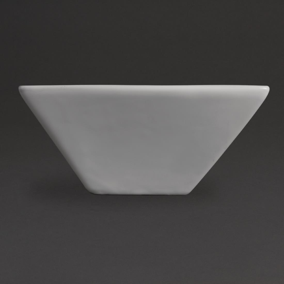 Olympia Whiteware Square Bowls 170mm (Pack of 12) - U829  - 2