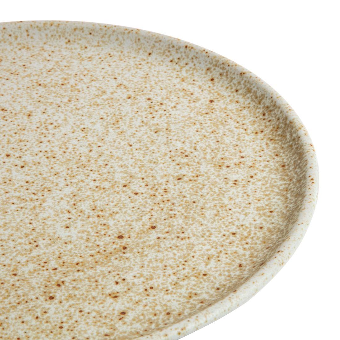 Olympia Canvas Small Rim Round Plate Wheat 265mm (Pack of 6) - FA338  - 4