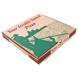 Compostable Printed Pizza Boxes 14" (Pack of 50) - GG999  - 1