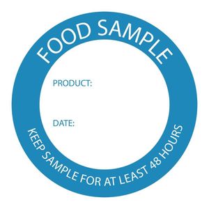 Food Sample Labels (Pack of 500) - U915  - 1