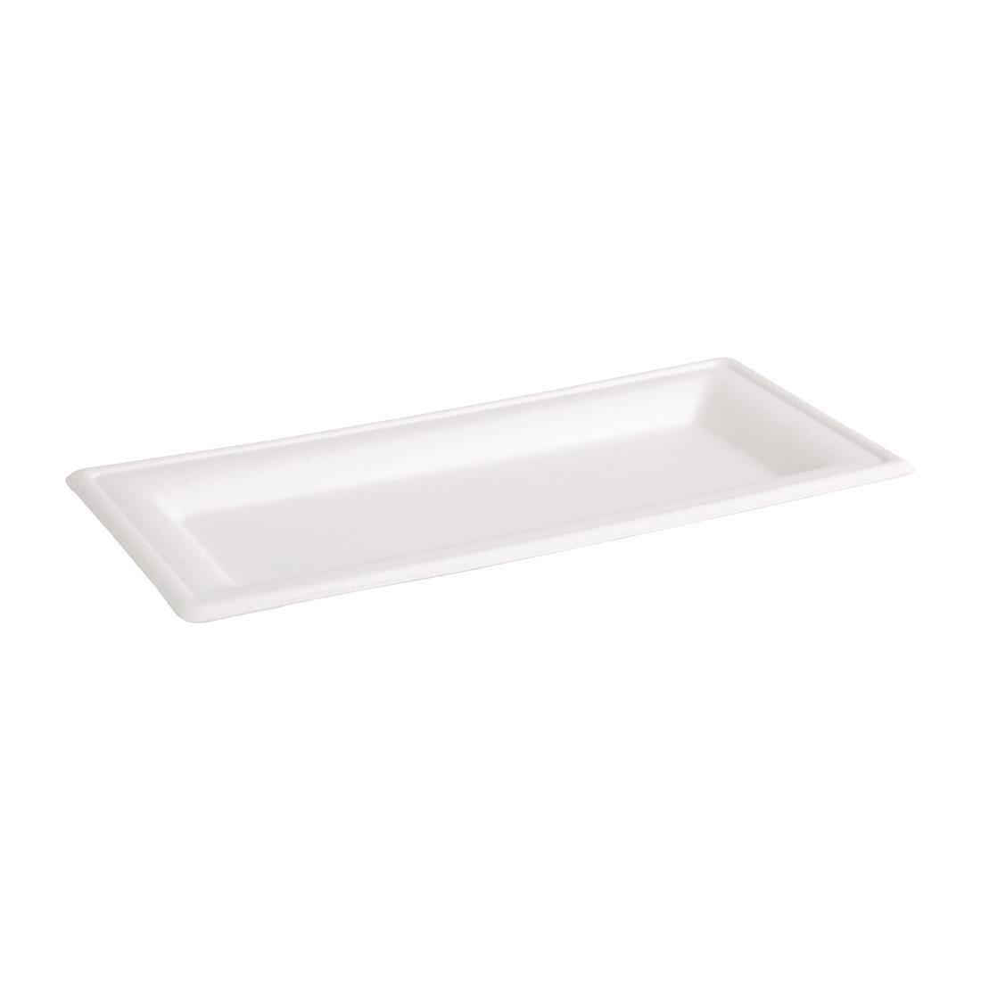 Fiesta Compostable Bagasse Rectangular Plates 258mm (Pack of 50) - FC539  - 3