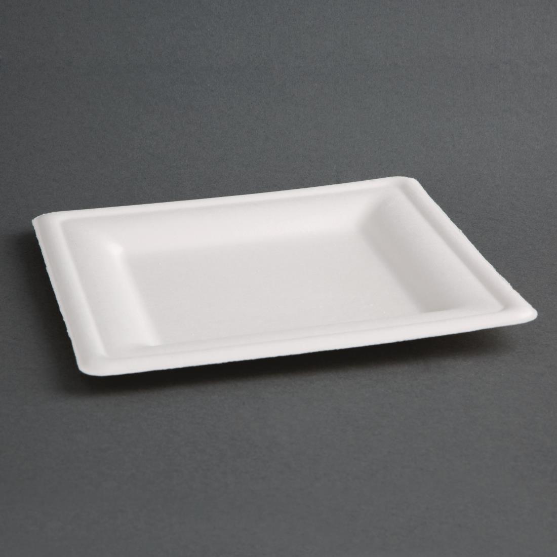 Fiesta Compostable Bagasse Square Plates 261mm (Pack of 50) - FC520  - 2