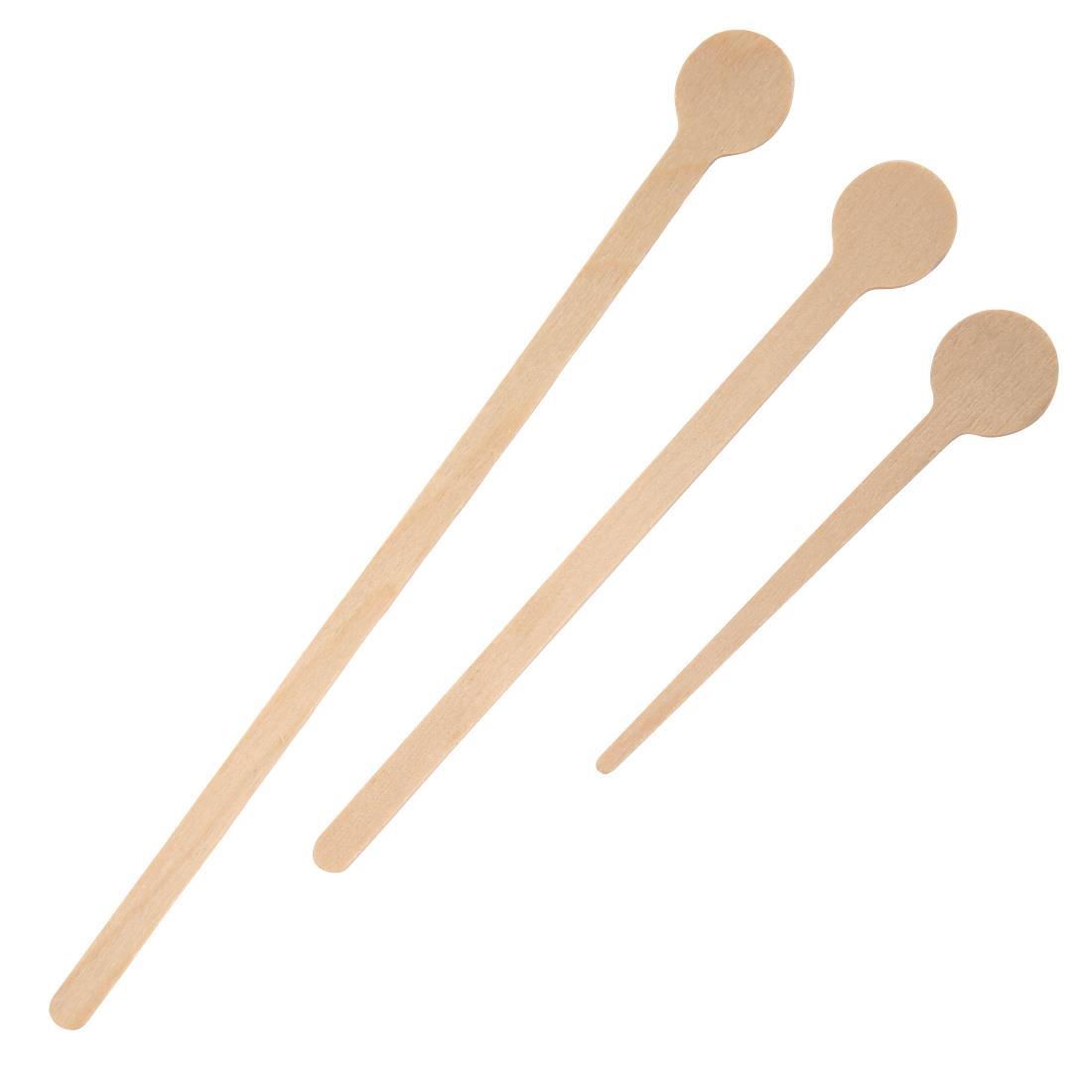 Fiesta Compostable Wooden Cocktail Stirrers 200mm (Pack of 100) - DB494  - 5