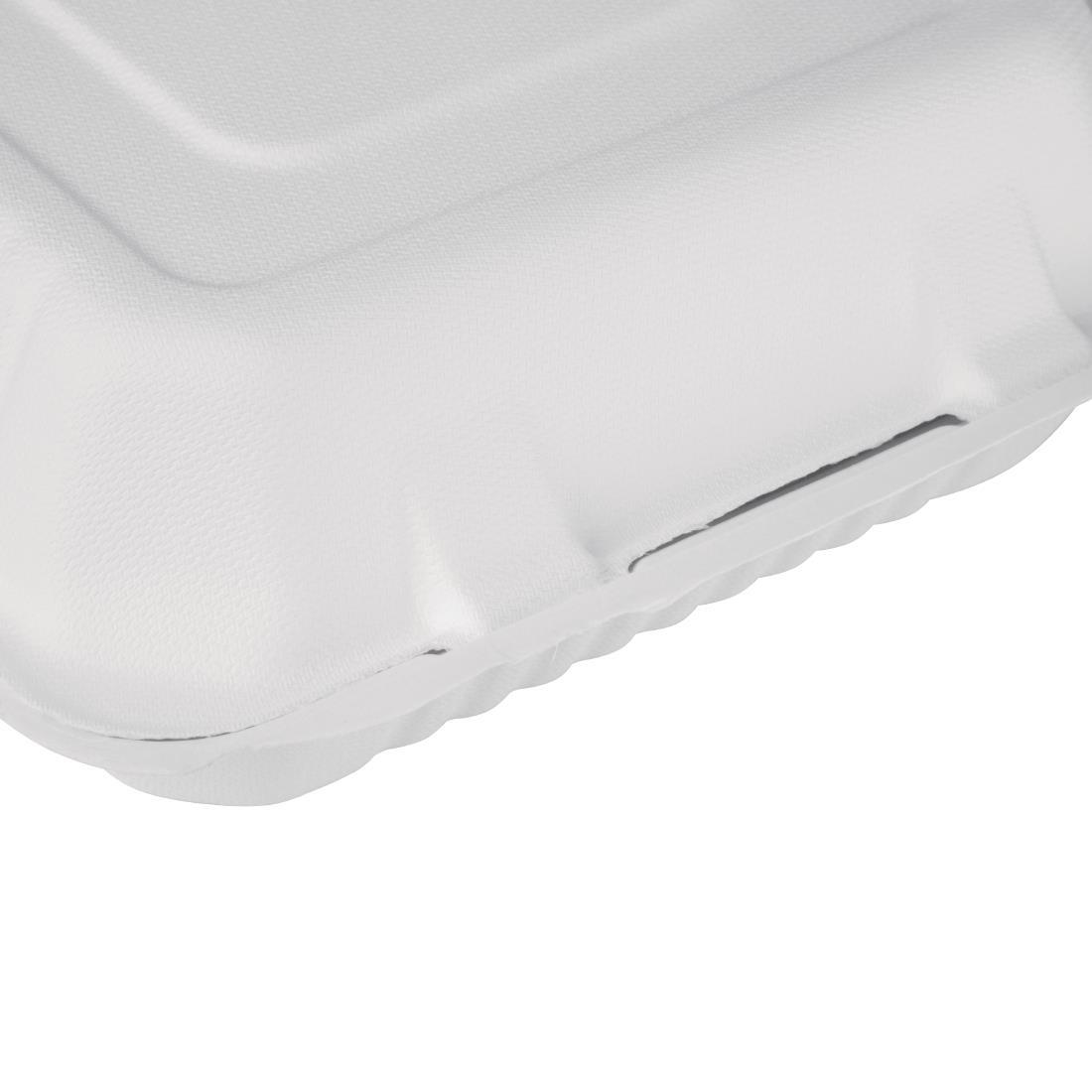 Fiesta Compostable Bagasse Hinged Food Containers 236mm (Pack of 200) - FC527  - 5