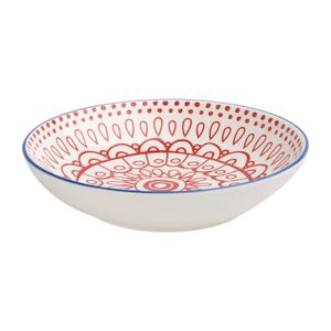 Olympia Fresca Flat Bowls Red 195mm (Pack of 6) - DR771  - 2