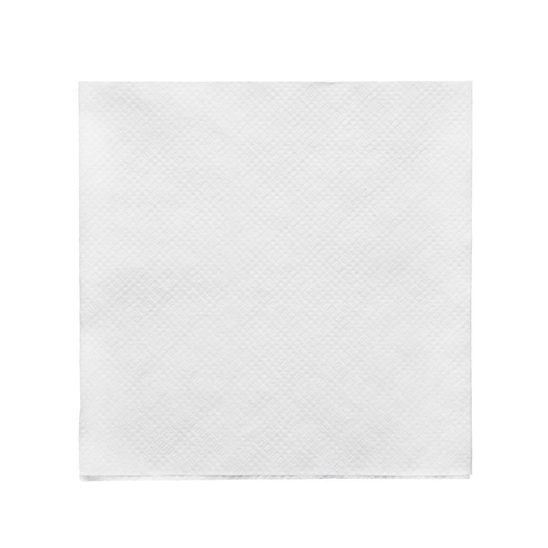 Fiesta Recyclable Cocktail Napkin White 24x24cm 1ply 1/4 Fold (Pack of 2000) - CM560  - 1