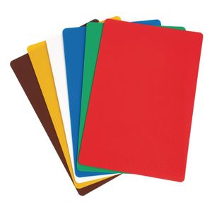 Hygiplas Colour Coded Chopping Mats Set Standard (Pack of 6) - CP520  - 1