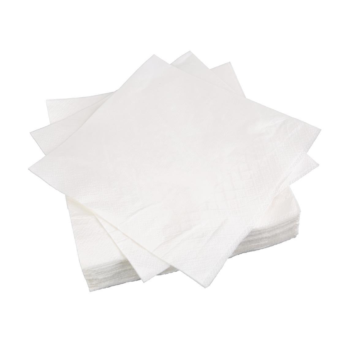 Fiesta Recyclable Lunch Napkin White 30x30cm 2ply 1/4 Fold (Pack of 2000) - CM562  - 3