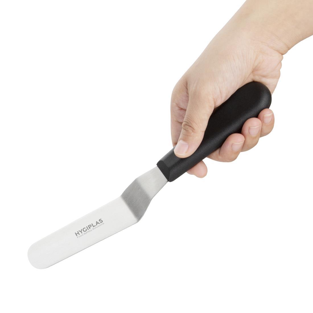 Hygiplas Angled Blade Palette Knife Black 10cm - D420  - 2