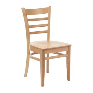 Fameg Slatted Side Chairs Natural Beech (Pack of 2) - CD184-PL  - 1