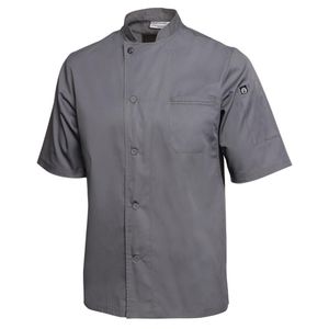 Chef Works Valais Signature Series Unisex Chefs Jacket Grey M - B185-M  - 2