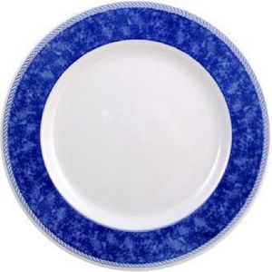 Churchill New Horizons Marble Border Classic Plates Blue 254mm (Pack of 24) - M771  - 1