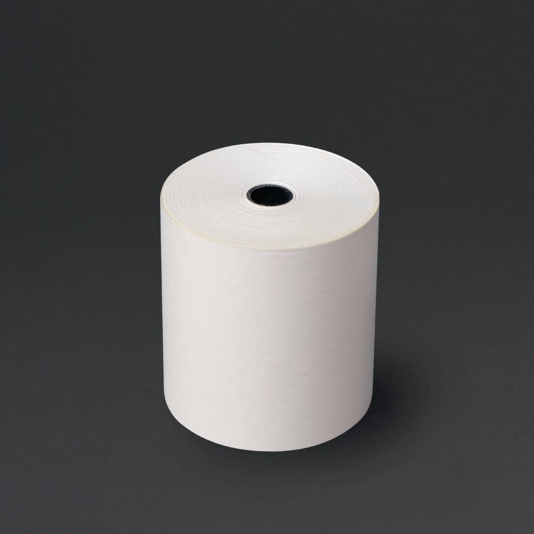 Fiesta Non-Thermal 2ply White and Yellow Till Roll 76 x 70mm (Pack of 20) - DK596  - 2