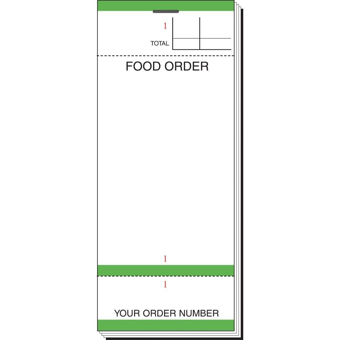 Bar Food Pad With Order Tickets Single Leaf (Pack of 50) - G522  - 7