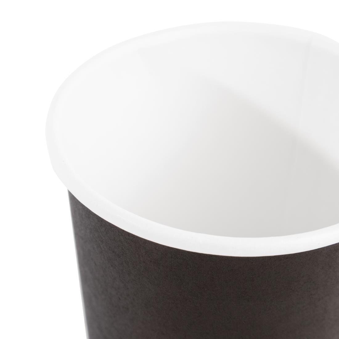 Fiesta Recyclable Espresso Cups Single Wall Black 112ml / 4oz (Pack of 1000) - GF018  - 4