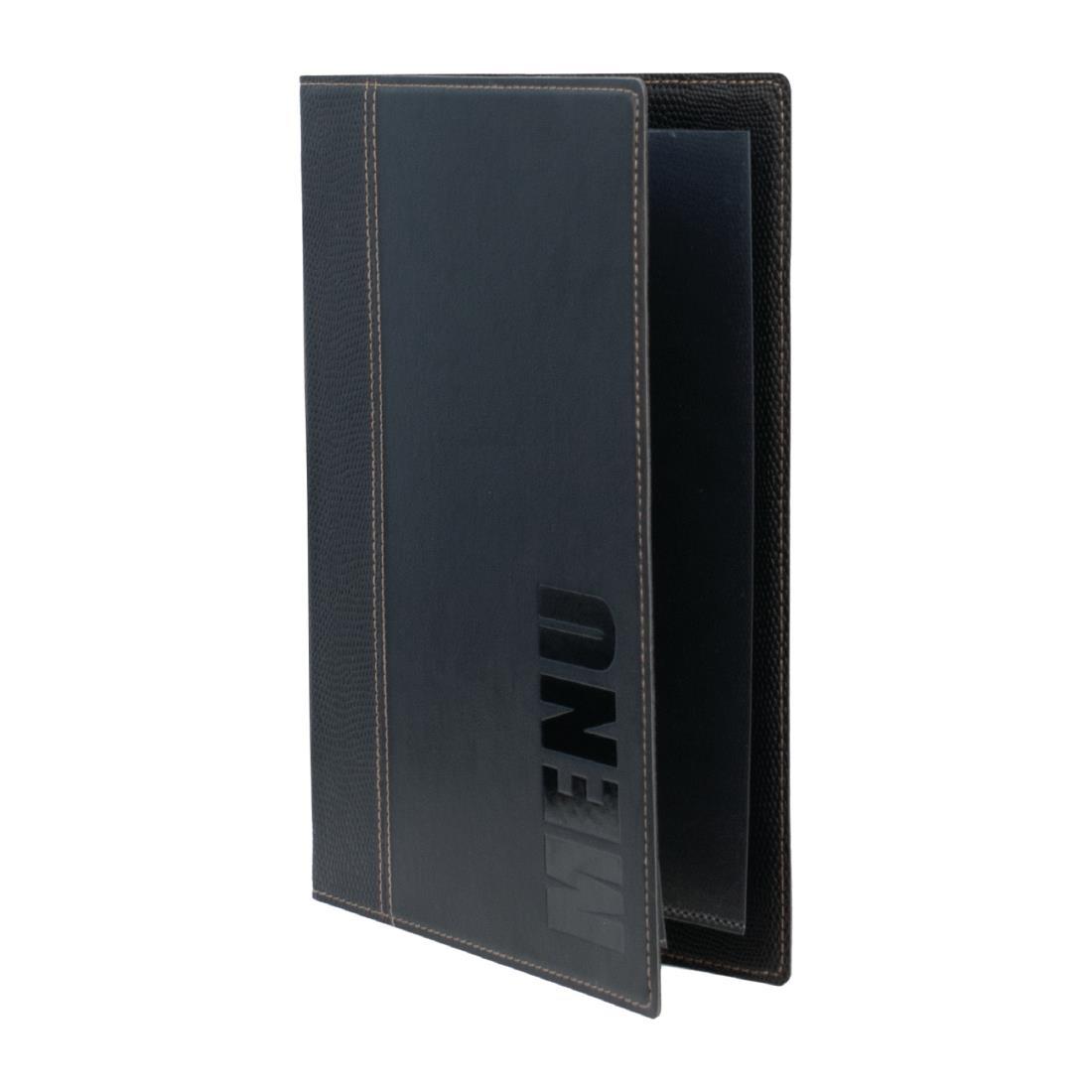 Securit Contemporary Menu Covers and Storage Box A4 Black (Pack of 20) - U266  - 3