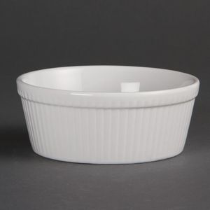 Olympia Whiteware Round Pie Dishes 134mm (Pack of 6) - C042  - 1
