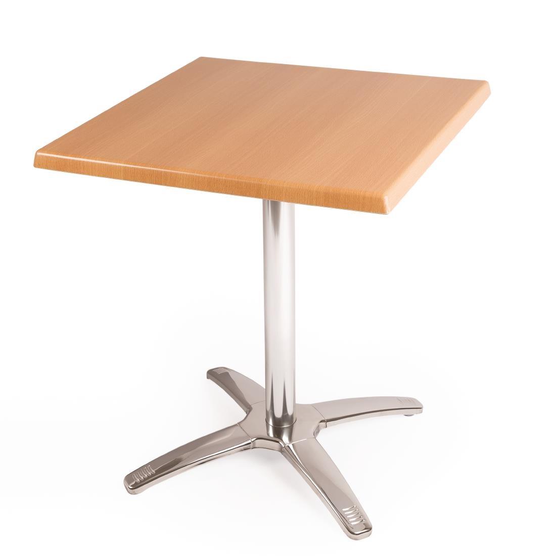 Special Offer Bolero Square Beech Table Top and Base Combo - SA224  - 1