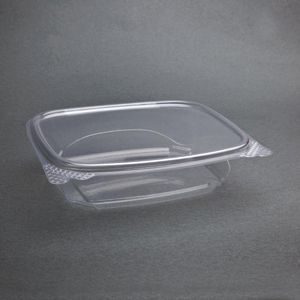 Fiesta Green Compostable PLA Hinged-Lid Deli Containers 682ml / 24oz (Pack of 200) - FA553  - 3