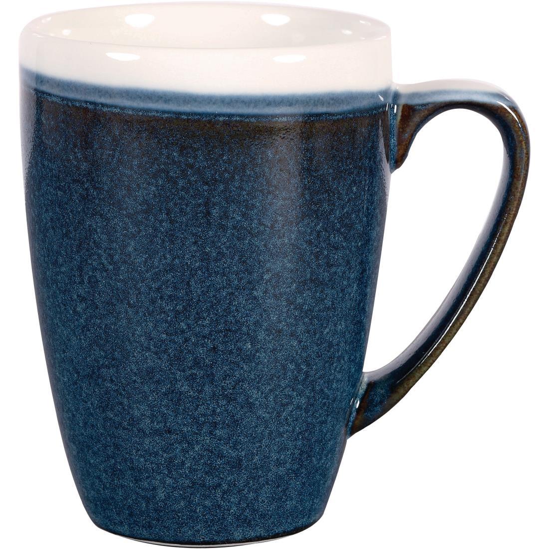 Churchill Monochrome Profile Mug Sapphire Blue 340ml (Pack of 12) - DR673  - 1