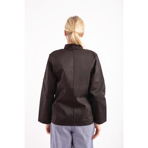 Whites Vegas Unisex Chefs Jacket Long Sleeve Black XXL - A438-XXL  - 10