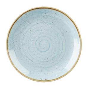 Churchill Stonecast Round Coupe Plate Duck Egg Blue 260mm (Pack of 12) - DK500  - 1