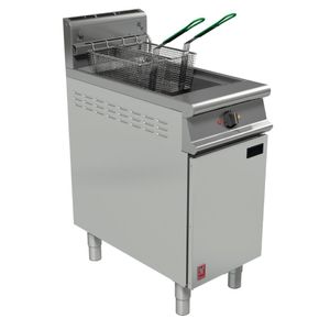 Falcon Dominator Plus Twin Basket Gas Fryer with Filtration & Fryer Angel Natural Gas - FW756-N  - 1