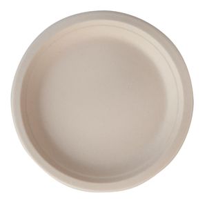 eGreen Eco-Fibre Compostable Wheat Round Plates 230mm (Pack of 1000) - FN202  - 1