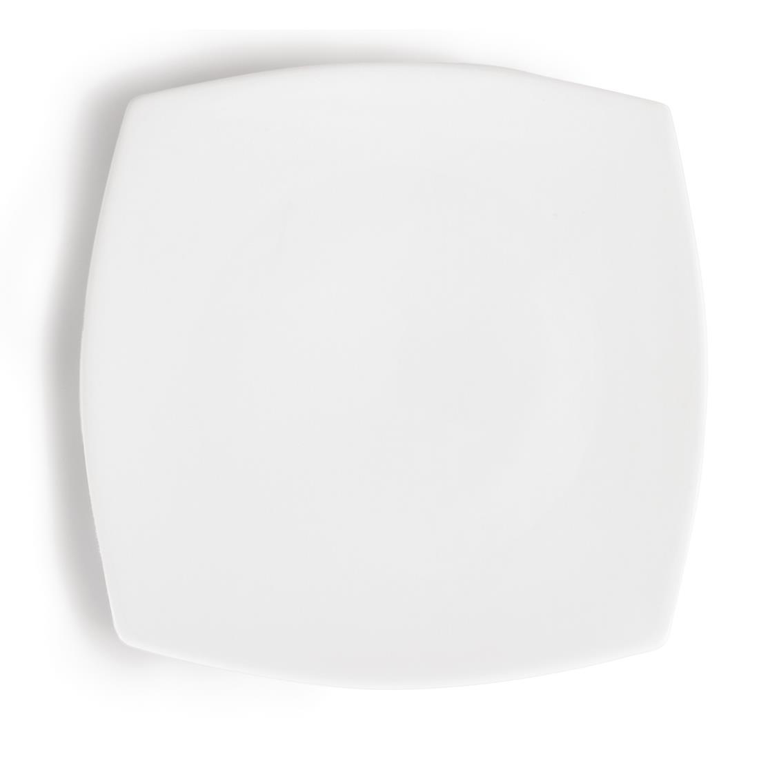 Olympia Whiteware Rounded Square Plates 270mm (Pack of 6) - CB493  - 4