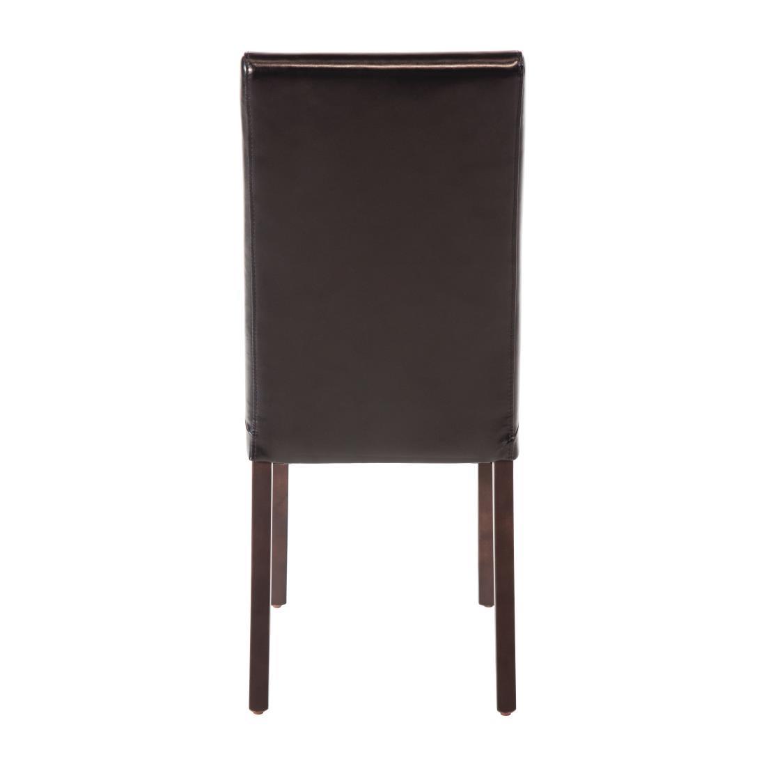 Bolero Faux Leather Dining Chair Black (Box 2) - GF954  - 4