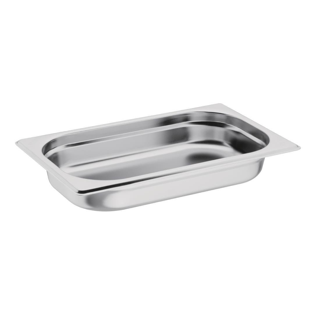 Vogue Stainless Steel 1/4 Gastronorm Pan 40mm - GM313  - 1
