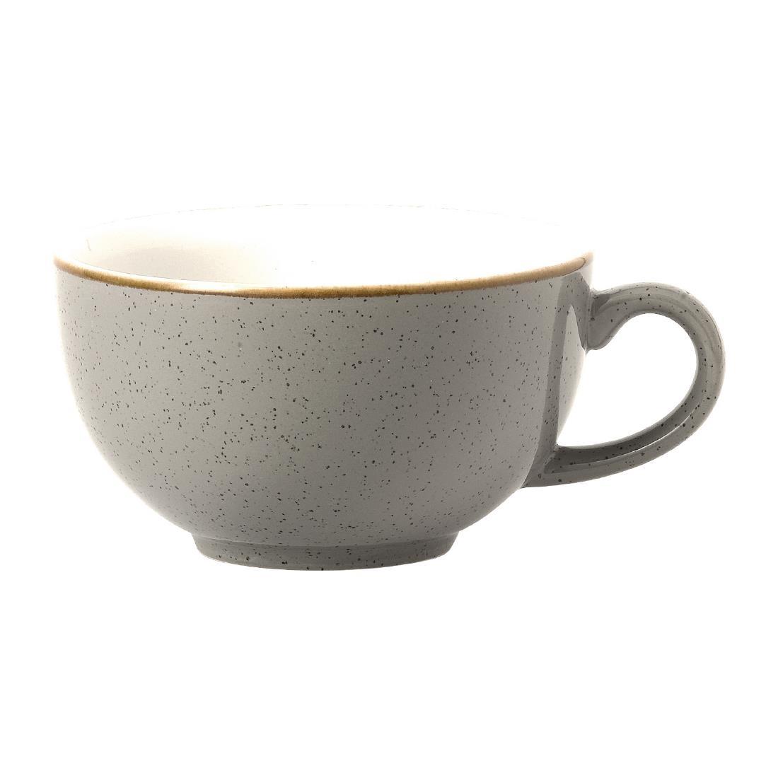 Churchill Stonecast Grey Cappuccino Cup 280ml (Pack of 12) - FR037  - 1