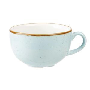 Churchill Stonecast Cappuccino Cup Duck Egg Blue 12oz (Pack of 12) - DK513  - 1
