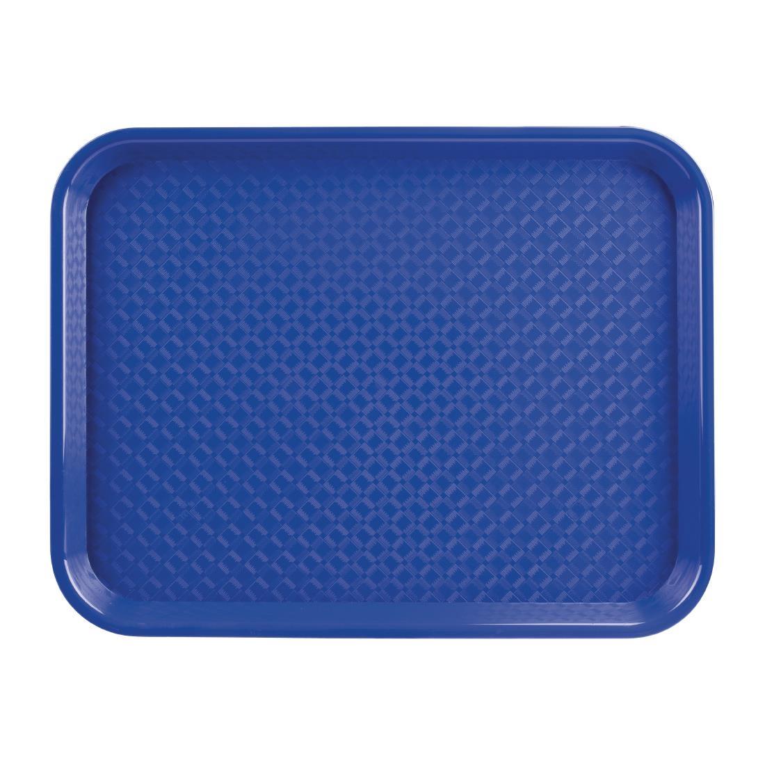 Olympia Kristallon Polypropylene Fast Food Tray Blue Small 345mm - DP215  - 1