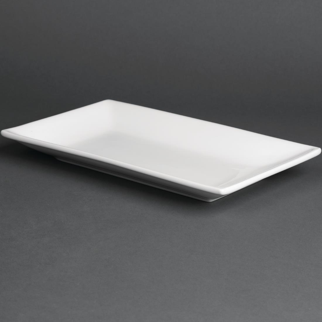 Olympia Serving Rectangular Platters 250x 150mm (Pack of 4) - CC894  - 1