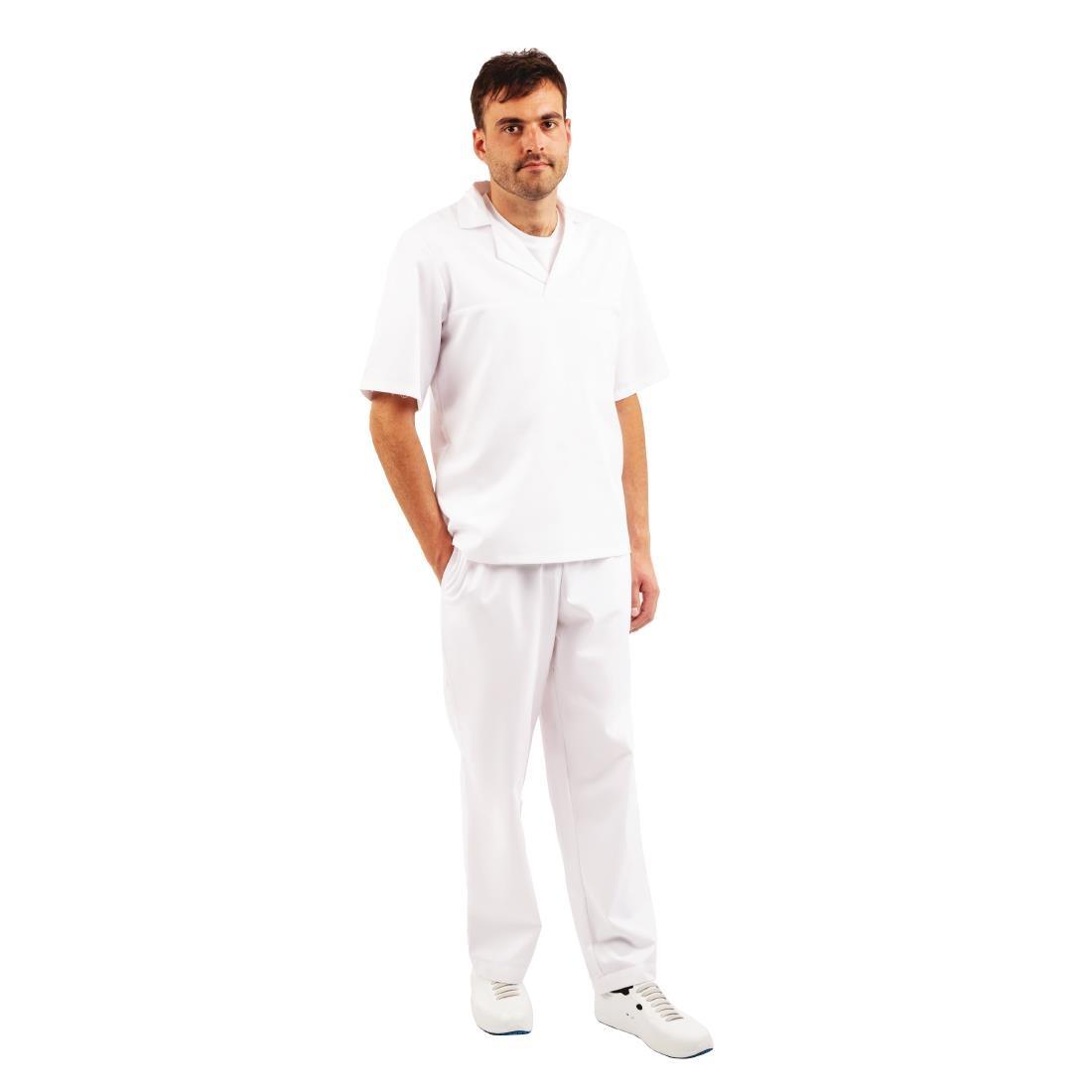 Unisex Bakers Shirt White XL - A102-XL  - 2