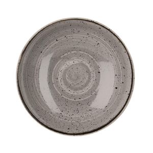Churchill Stonecast Round Coupe Bowl Peppercorn Grey 220mm (Pack of 12) - GM687  - 1