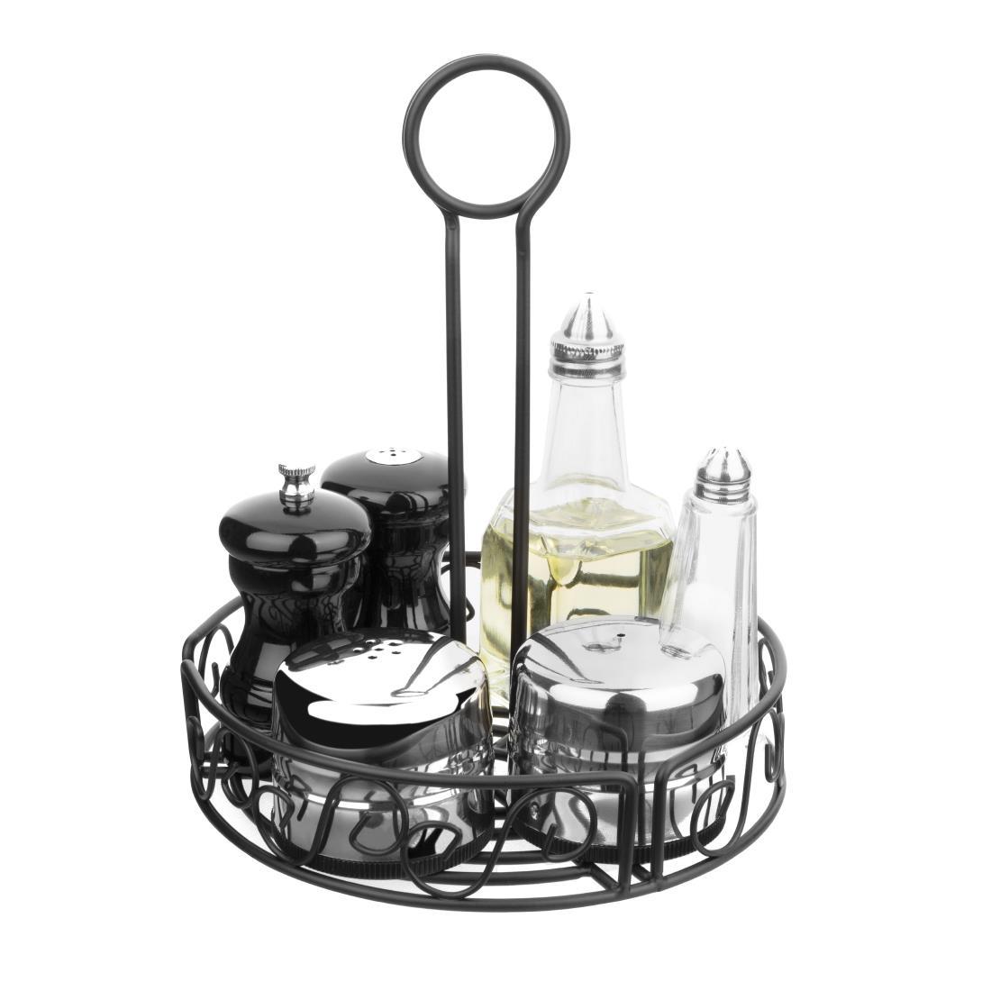 Olympia Wire Condiment Holder Black - GM245  - 4