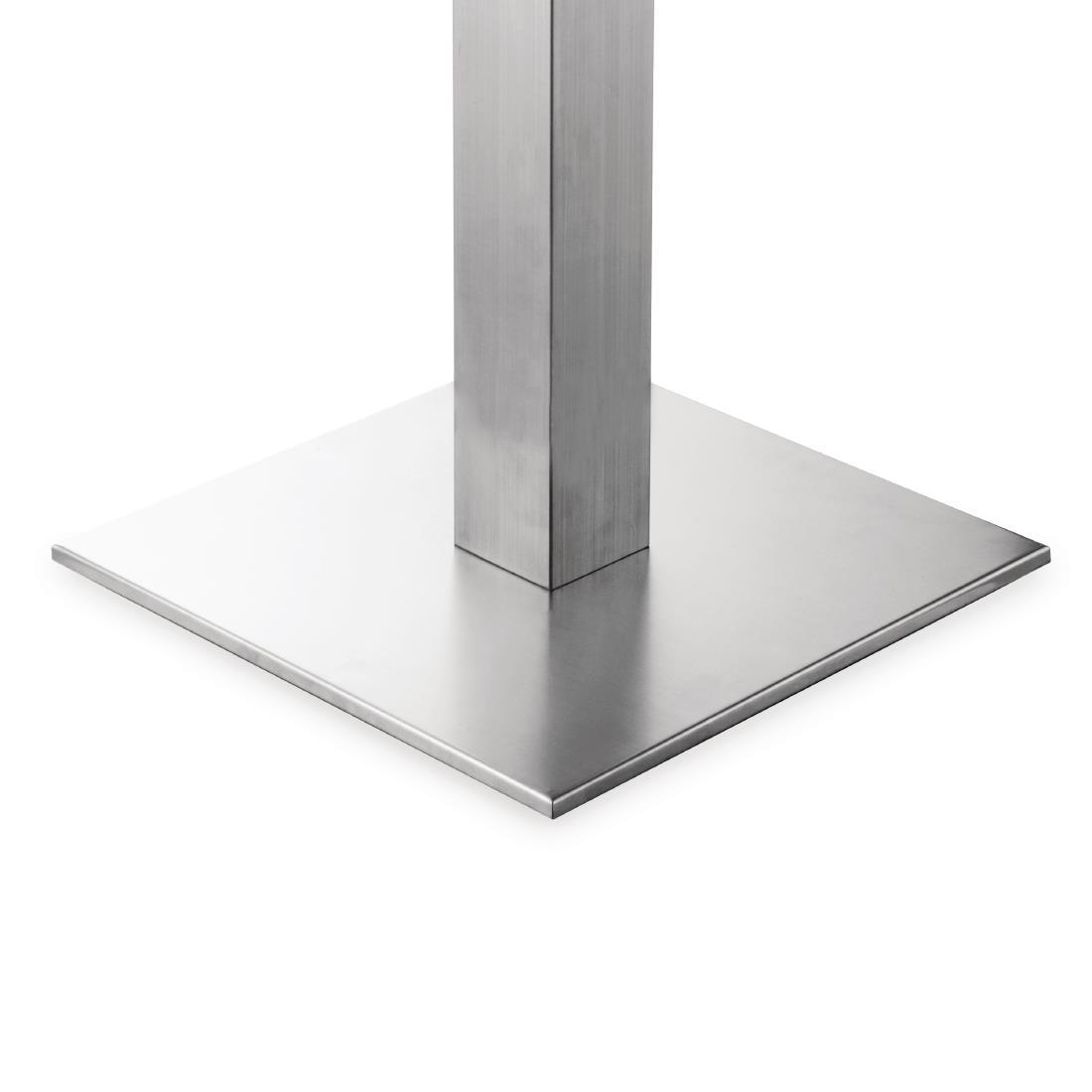 Bolero Stainless Steel Square Table Base - CF157  - 5