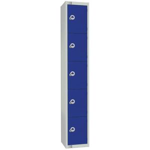 Elite Five Door Manual Combination Locker Locker Blue - CG617-CL  - 1