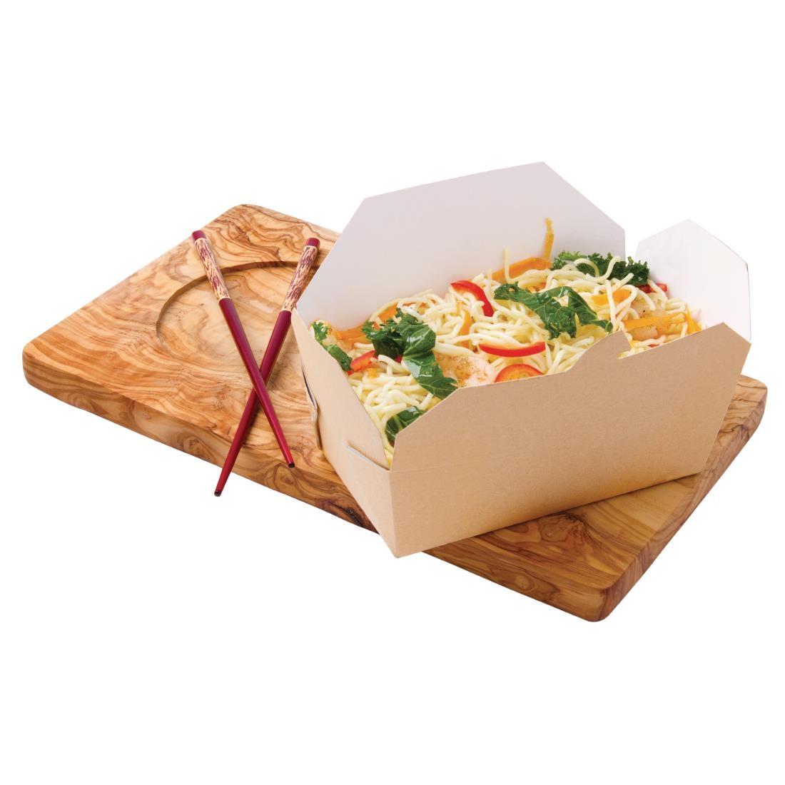 Colpac Recyclable Microwavable Food Boxes Rectangular 985ml / 34oz (Pack of 250) - DM173  - 5