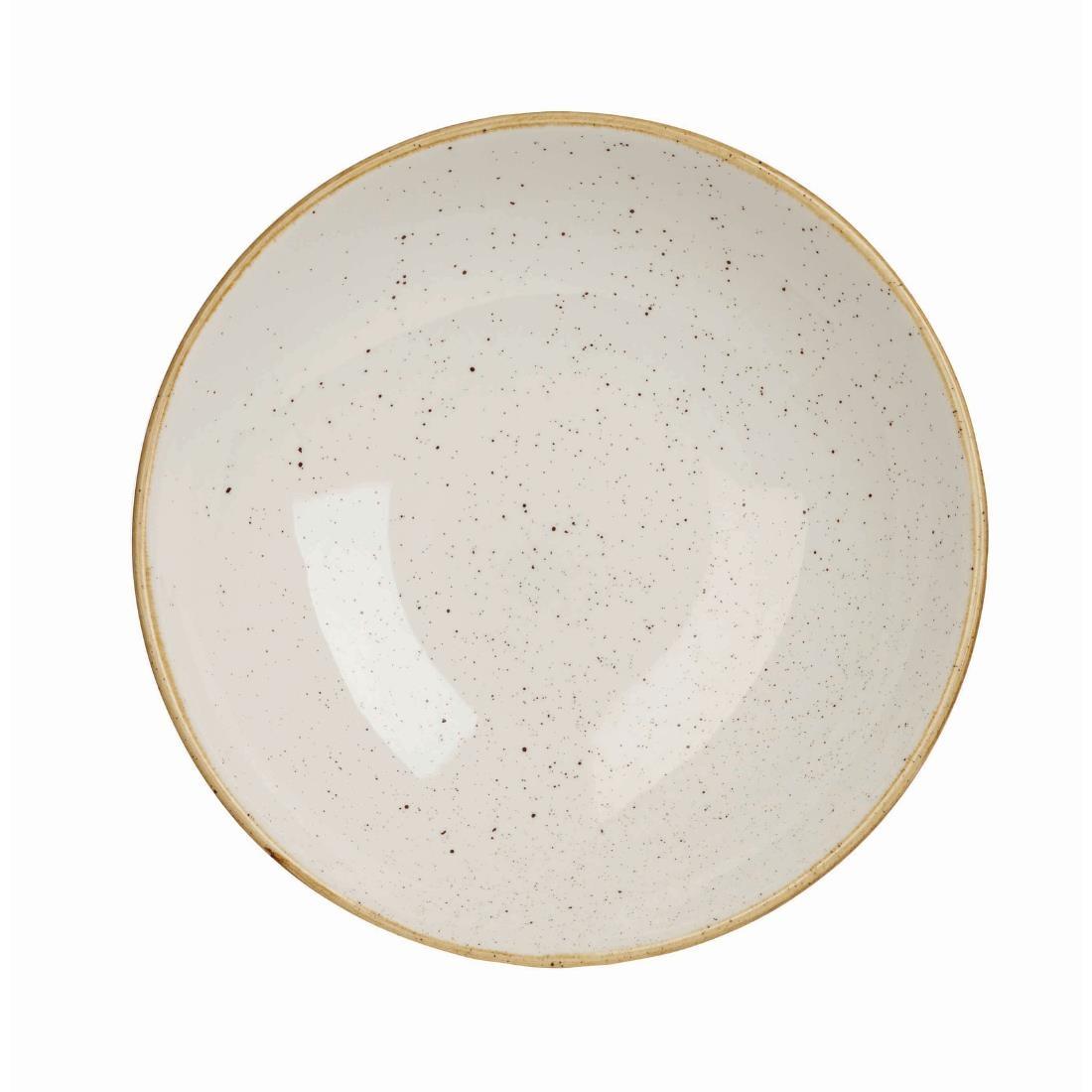 Churchill Stonecast Round Coupe Bowl Barley White 184mm (Pack of 12) - DK523  - 1