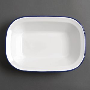 Olympia Enamel Dishes Rectangular 280 x 190mm (Pack of 6) - GM510  - 1