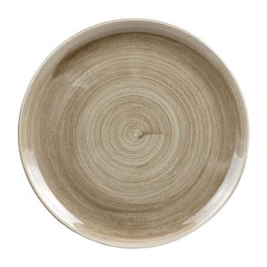 Churchill Stonecast Patina Antique Coupe Plates Taupe 324mm (Pack of 6) - HC785  - 1